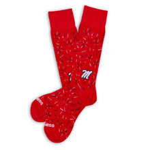 Load image into Gallery viewer, Red Confetti Dress Socks