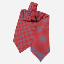 Load image into Gallery viewer, Navona - Silk Ascot Cravat Tie - Red