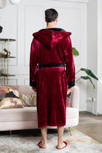 Load image into Gallery viewer, Men’s Robe with Hood – Ultra-Soft Plush Comfort for Everyday Use