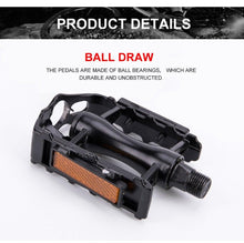 Load image into Gallery viewer, Reflective Setting On Both Sides All-aluminum Large Pedal Bicycle Universal Non-slip Pedal Riding Equipment Bike Pedals Mountain Road Bicycle Flat Pedal-Universal Lightweight Aluminum Alloy Platform Pedal For Travel Cycle-Cross The Road