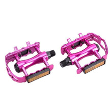 Load image into Gallery viewer, Reflective Setting On Both Sides All-aluminum Large Pedal Bicycle Universal Non-slip Pedal Riding Equipment Bike Pedals Mountain Road Bicycle Flat Pedal-Universal Lightweight Aluminum Alloy Platform Pedal For Travel Cycle-Cross The Road