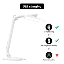 Load image into Gallery viewer, Remote Control LED Desk Lamp Eye-Caring Adjustable Office Lamp USB Charging Touch Control Memory Function Reading Table Lights Decorative Table Lamp Cute Study Lamps for Bedroom Décor