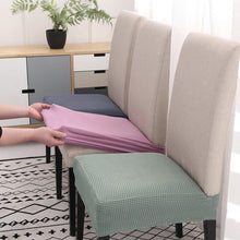 Load image into Gallery viewer, Removable Washable Anti-Dust Dinning Room Chair Seat Cushion Elastic Solid Printed Seat Cover For Chair Slipcovers For Dining Room Chair Protector Chair Cover Thick Stretch Chair Cover Removable Washable Dining Room Chair Protector Cover Seat Slipcover