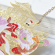 Load image into Gallery viewer, Retro Carving Brass Bookmark Tassel Pendant Book Clip Metal Pagination Mark Student Gift Stationery School Supply Metal Creative Bookmark Chinese Style Unique Vintage Series Gift For Reader Student