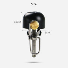 Load image into Gallery viewer, Retro Classical Bicycle Bell Clear Loud Sound Road Bike Folding Bikes Handlebar Copper Ring Horn Safety Warning Alarm Bike Bell Classic Bicycle Bell For Bike Ring Bell With Loud Sound Bells For Road Mountain Bike Handlebars Adults