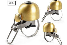 Load image into Gallery viewer, Retro Classical Bicycle Bell Clear Loud Sound Road Bike Folding Bikes Handlebar Copper Ring Horn Safety Warning Alarm Bike Bell Classic Bicycle Bell For Bike Ring Bell With Loud Sound Bells For Road Mountain Bike Handlebars Adults