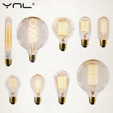 Load image into Gallery viewer, Retro Edison Bulb ST64 A19 T45 G80 G95 G125 Incandescent Light Bulb E27 220V 40W filament bulb lighting tubes Edison