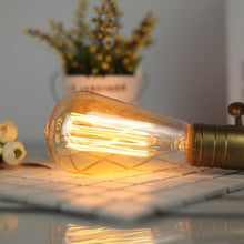 Load image into Gallery viewer, Retro Edison Light Bulb Filament Incandescent Ampoule Bulbs Antique Vintage Style Light Amber Warm Dimmable Vintage Edison Light Bulb For Table Lamp Restaurant Home Office