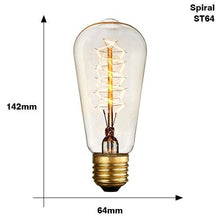 Load image into Gallery viewer, Retro Edison Light Bulb Vintage Edison Lamp Vintage Incandescent Edison Light Bulbs Edison Filament Light Bulb Dimmable Warm White Different Shape Light