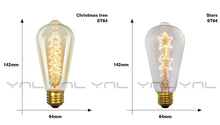 Load image into Gallery viewer, Retro Edison Light Bulb Vintage Edison Lamp Vintage Incandescent Edison Light Bulbs Edison Filament Light Bulb Dimmable Warm White Different Shape Light