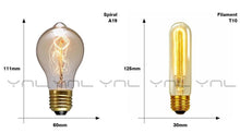 Load image into Gallery viewer, Retro Edison Light Bulb Vintage Edison Lamp Vintage Incandescent Edison Light Bulbs Edison Filament Light Bulb Dimmable Warm White Different Shape Light