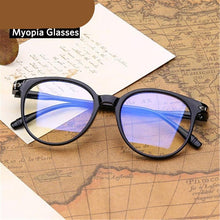 Load image into Gallery viewer, Retro Glasses Radiation Protection Optical Nearsight Frame For Men And Women Anti Blue Computer Eyewear Unisex Blue Light Blocking Glasses Stylish Eyewear Comfortable Eye Protection UV Glare -1 -1.5 -2.0 -2.5