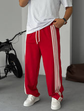 Load image into Gallery viewer, Unisex Oversize Tearaway Track Pants with Side Stripes