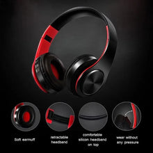Load image into Gallery viewer, Retro Stereo Earphones Bluetooth Headphone Music Headset FM And Support SD Card With Mic And Volume Control, Wireless And Wired Headset