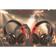 Load image into Gallery viewer, Retro Stereo Earphones Bluetooth Headphone Music Headset FM And Support SD Card With Mic And Volume Control, Wireless And Wired Headset