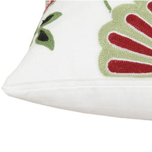 Load image into Gallery viewer, 100% Cotton Embroidery Flower Pattern Pillow Cover Home Decoration Sofa Cushion Cover Housewarming Gift Pillow Case Decorative Embroidered Pillow Cover Handmade Cotton Cover For Throw Pillows Beautiful Modern Floral Patterns 45x45cm