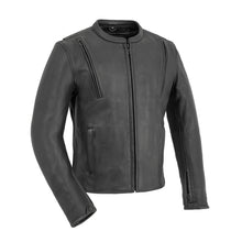 Load image into Gallery viewer, Revolt Men's Motorcycle Leather Jacket