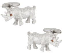 Load image into Gallery viewer, Rhinoceros Cufflinks