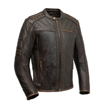 Load image into Gallery viewer, Rider Club - Men's Leather Motorcycle Jacket