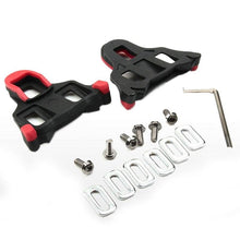Load image into Gallery viewer, Road Bike Cycling Shoe Pedal Cleats Bicycle Accessories Road Bike Cleats For Cleats- Indoor Outdoor Spin Cycling Pedals Cleat & Bicycle Clips Set