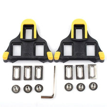 Load image into Gallery viewer, Road Bike Cycling Shoe Pedal Cleats Bicycle Accessories Road Bike Cleats For Cleats- Indoor Outdoor Spin Cycling Pedals Cleat & Bicycle Clips Set