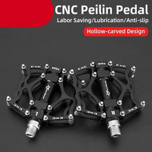 Load image into Gallery viewer, Road Bike Pedals Aluminum Alloy Anti-slip Bicycle Pedals Hollow-Carved Design Pedals Bicycle Accessories Mountain Bike Pedals Flat Bicycle Pedals Platform Cycling Sealed Bearing Aluminum Pedals For Mountain Bike