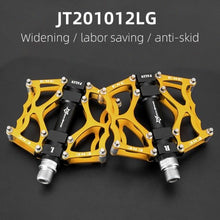 Load image into Gallery viewer, Road Bike Pedals Aluminum Alloy Anti-slip Bicycle Pedals Hollow-Carved Design Pedals Bicycle Accessories Mountain Bike Pedals Flat Bicycle Pedals Platform Cycling Sealed Bearing Aluminum Pedals For Mountain Bike