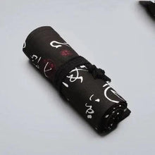 Load image into Gallery viewer, Roll Up Canvas Wrap Pencil Bag For Students Stylish Stationary Storage Pouch Unique Pencil Case For School