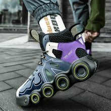 Load image into Gallery viewer, Roller Skating Sports Mens Sneakers Personality Running Shoes Thick Soled Casual Sneakers Increased Men Sneaker Walking Fashion Sneakers High Tops Casual Walking Shoes Sports Jogging Sneaker For Men