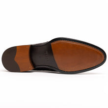 Load image into Gallery viewer, 11-201-NIC ROMA Crocodile Penny Loafer, Nicotine