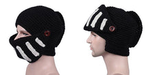 Load image into Gallery viewer, Roman Hat Winter Beanie Hats For Men Warm Mask Knight Helmet Knitted Cap Handmade Gladiator Mask Hat Roman Knight Helmet Mask Beanies Cosplay Caps Men Women Gag Party Gifts Men's Handmade Beanie
