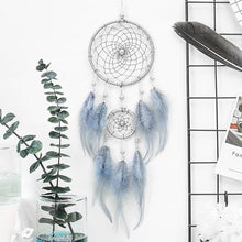 Load image into Gallery viewer, Romantic Dream Catcher Tree of Life Brown Native Handmade Traditional Dream Catcher Yin Yang 50" Long Home Decoration Feather Dream-catcher For Bedroom Wall Hanging Home Decor Wedding Party Blessing Gift