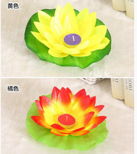 Load image into Gallery viewer, Romantic Lotus Lamps Wishing Water Floating Candle Light Birthday Wedding Party Decoration Lotus LED Candle Floating Candle Lights Up When It Meets Water Battery Powered Flameless Candle Light Waterproof Night Light For Festival Wedding Home Garden Pond