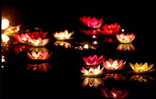 Load image into Gallery viewer, Romantic Lotus Lamps Wishing Water Floating Candle Light Birthday Wedding Party Decoration Lotus LED Candle Floating Candle Lights Up When It Meets Water Battery Powered Flameless Candle Light Waterproof Night Light For Festival Wedding Home Garden Pond