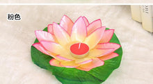 Load image into Gallery viewer, Romantic Lotus Lamps Wishing Water Floating Candle Light Birthday Wedding Party Decoration Lotus LED Candle Floating Candle Lights Up When It Meets Water Battery Powered Flameless Candle Light Waterproof Night Light For Festival Wedding Home Garden Pond