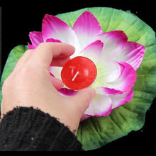 Load image into Gallery viewer, Romantic Lotus Lamps Wishing Water Floating Candle Light Birthday Wedding Party Decoration Lotus LED Candle Floating Candle Lights Up When It Meets Water Battery Powered Flameless Candle Light Waterproof Night Light For Festival Wedding Home Garden Pond