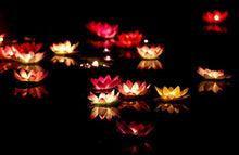Load image into Gallery viewer, Romantic Lotus Lamps Wishing Water Floating Candle Light Birthday Wedding Party Decoration Lotus LED Candle Floating Candle Lights Up When It Meets Water Battery Powered Flameless Candle Light Waterproof Night Light For Festival Wedding Home Garden Pond