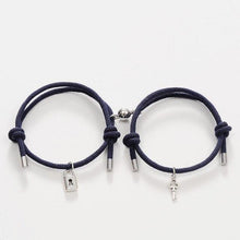 Load image into Gallery viewer, Romantic Magnet Bracelet Couple Classic Key Lock Pair Braslet Lucky Black Red Rope Braclet Key And Lock Attraction Matching Bracelet Lover Gifts For Boyfriend Girlfriend