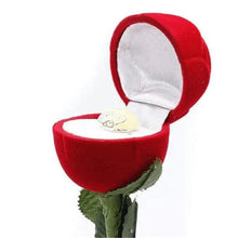 Load image into Gallery viewer, Romantic Red Rose Love Heart Wedding Ring Box Elegant Cases Earring Necklace Jewelry Gift Box Case