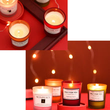 Load image into Gallery viewer, Romantic Scented Candle Scented Aromatherapy Candles for Home Hand Poured And Long Lasting Jar Soy Candles Soy Wax Candles With Fragrance Essential Oil For Relaxation Gifts For Women Small Jar Candle Natural Soy Wax Candles Creative Candle Gift