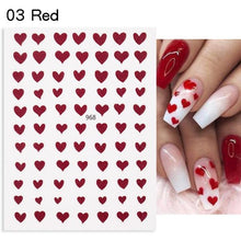 Load image into Gallery viewer, Rose Gold Star 3D Nail Stickers Silver Black White Star Heart Transfer Stickers for Nails DIY Decals Manicures Decoration Tips Nail Art Decals Water Transfer Nail Decals Sticker For Pretty Girl Self-Adhesive Nail Decals Designer Nail Stickers for Acrylic