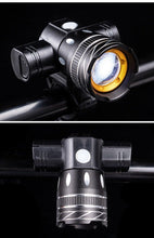 Load image into Gallery viewer, Rotatable Bicycle Light 800 Lumen Led Bike Headlight Zoom USB Rechargeable Aluminum Alloy Bike Lights Front And Back Powerful USB Rechargeable Bicycle Light Waterproof Bike Headlight Taillight 5000mAh