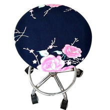 Load image into Gallery viewer, Round Chair Cover Bar Stool Cover Elastic Seat Cover Home Chair Slipcover Round Chair Bar Stool Floral Printed Padded Round Bar Stool Cover Cushion With Elastic Fabric Round Chair Seat Cushion For Wooden Metal Stools 30-40cm