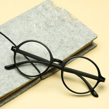 Load image into Gallery viewer, Round Frame Reading Glasses Stylish Anti Blue Light Eyeglasses Ultra Light Reading Glasses Portable Gift For Parents Unisex Stylish Eyeglasses Glasses Clear Lens Women Men Eyewear Anti Blue Light Glasses