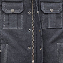 Load image into Gallery viewer, Rowdy Men's Thunder Denim Motorcycle Jacket