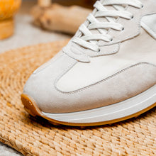 Load image into Gallery viewer, 66-265-TPE ROXI Suede & Calfskin Sneaker, Taupe