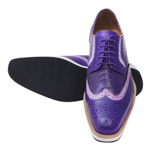 Load image into Gallery viewer, Roy Ostrich Leather Perforated toe Casual Oxford Dress Shoes