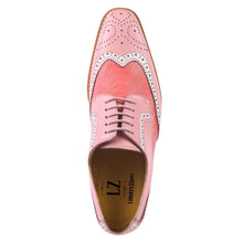 Load image into Gallery viewer, Roy Ostrich Leather Perforated toe Casual Oxford Dress Shoes