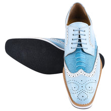 Load image into Gallery viewer, Roy Ostrich Leather Perforated toe Casual Oxford Dress Shoes