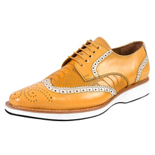Load image into Gallery viewer, Roy Ostrich Leather Perforated toe Casual Oxford Dress Shoes